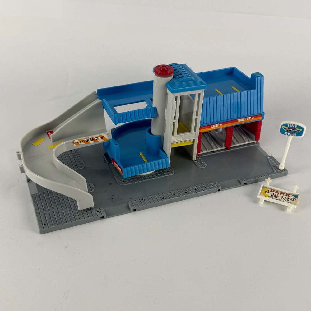 Micro Machines Super Service City Parking Garage Playset